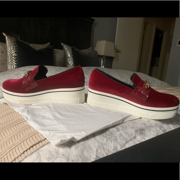 Stella McCartney Binx Sneaker Burgundy sz: 40 - Picture 4 of 8